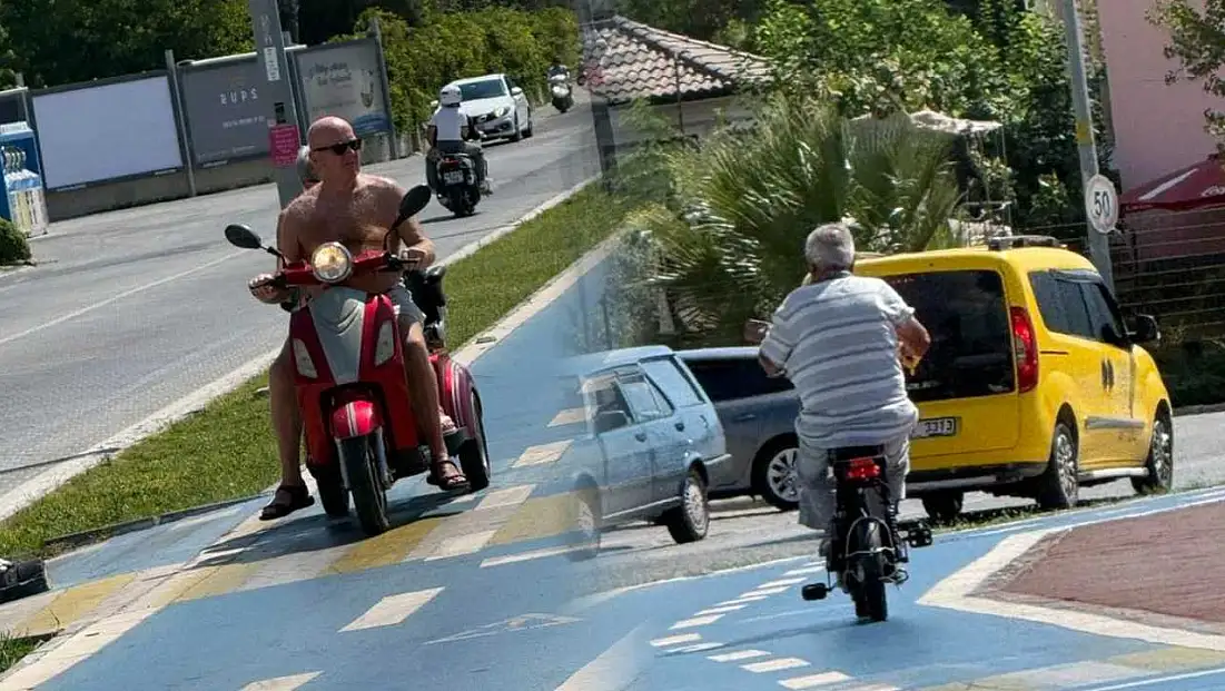 Bisiklet Yolunda Elektrikli Bisiklet Kullanımı Tepki Çekti
