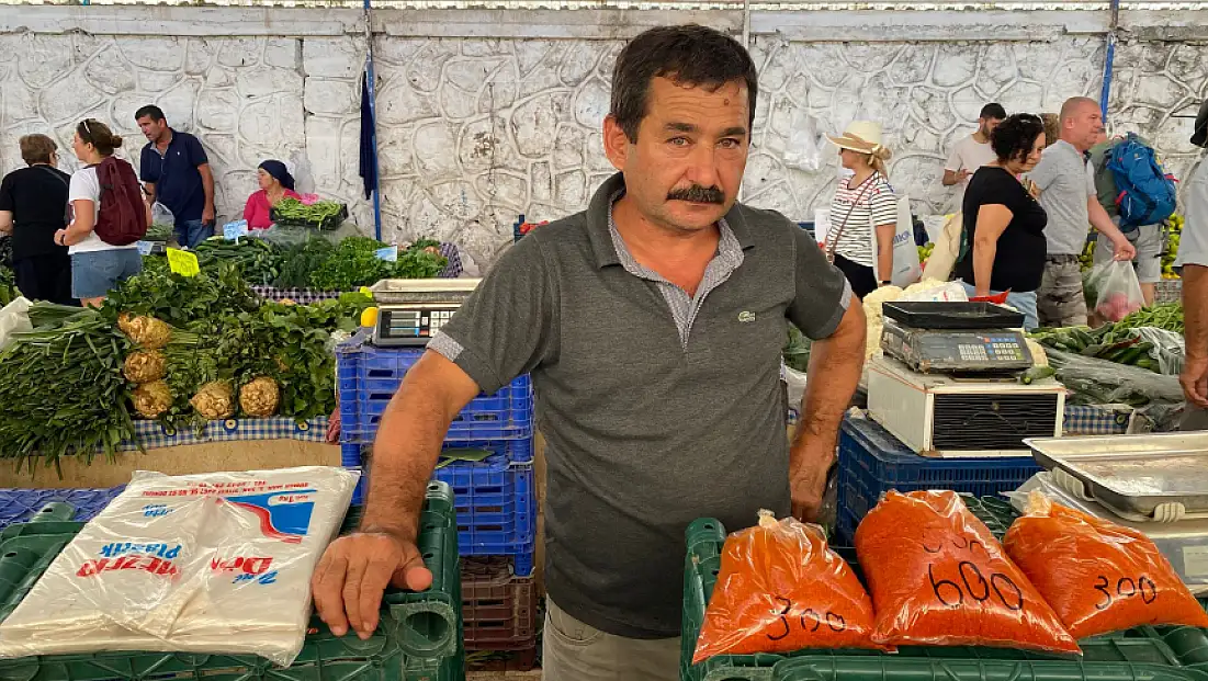 Fethiye Salı Pazarı esnafı Çıldır; “satışlar orta halli sakin”