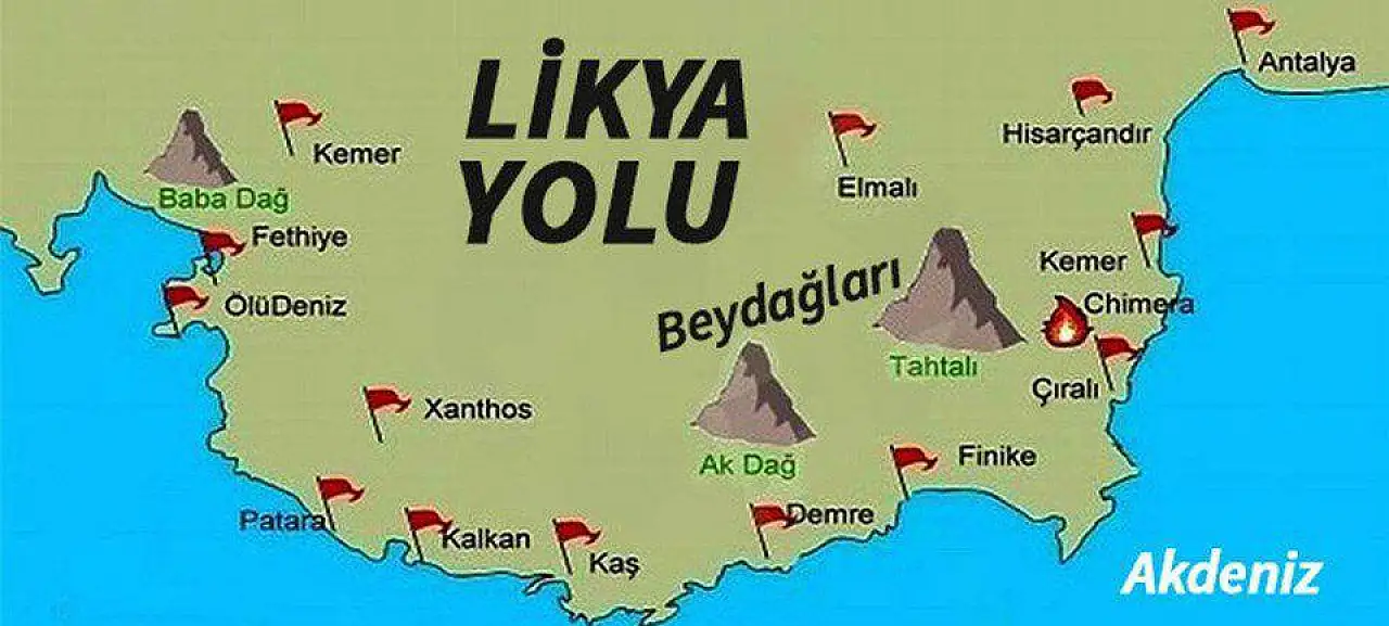 Fethiye-Antalya Likya Yolu'nun dünyanın en güzel yürüyüş rotası olduğu tescillendi