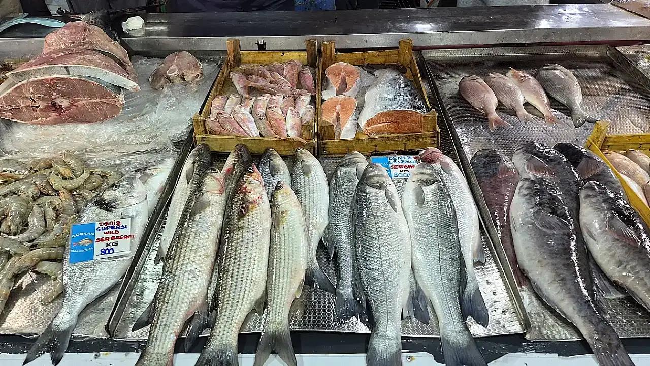 Fethiye Balık Pazarı'nda güncel balık fiyatları