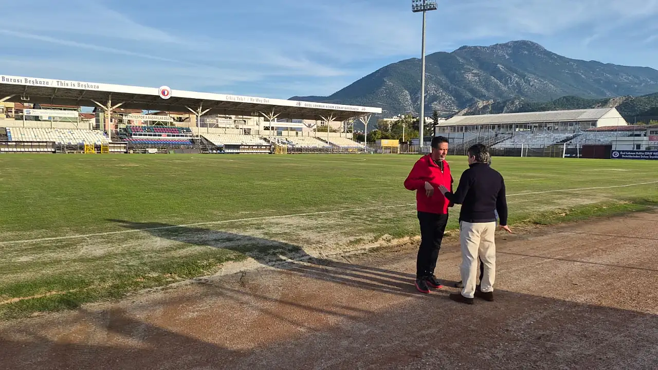 Fethiyespor'dan Galatasaray maçı öncesi stadyum hazırlıkları: 'Fethiye'ye yakışır şekilde ağırlayacağız'