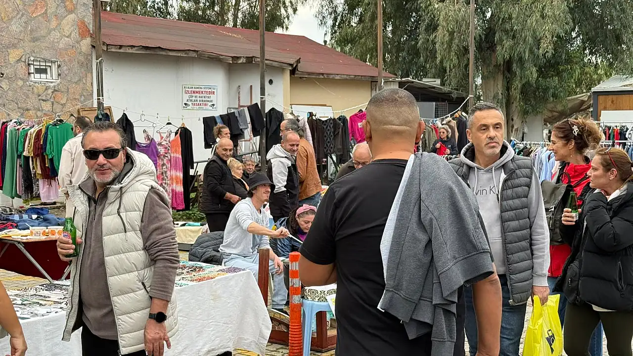 Fethiye'de ikinci el pazarında satışlar Günlükbaşıspor yararına kullanılacak