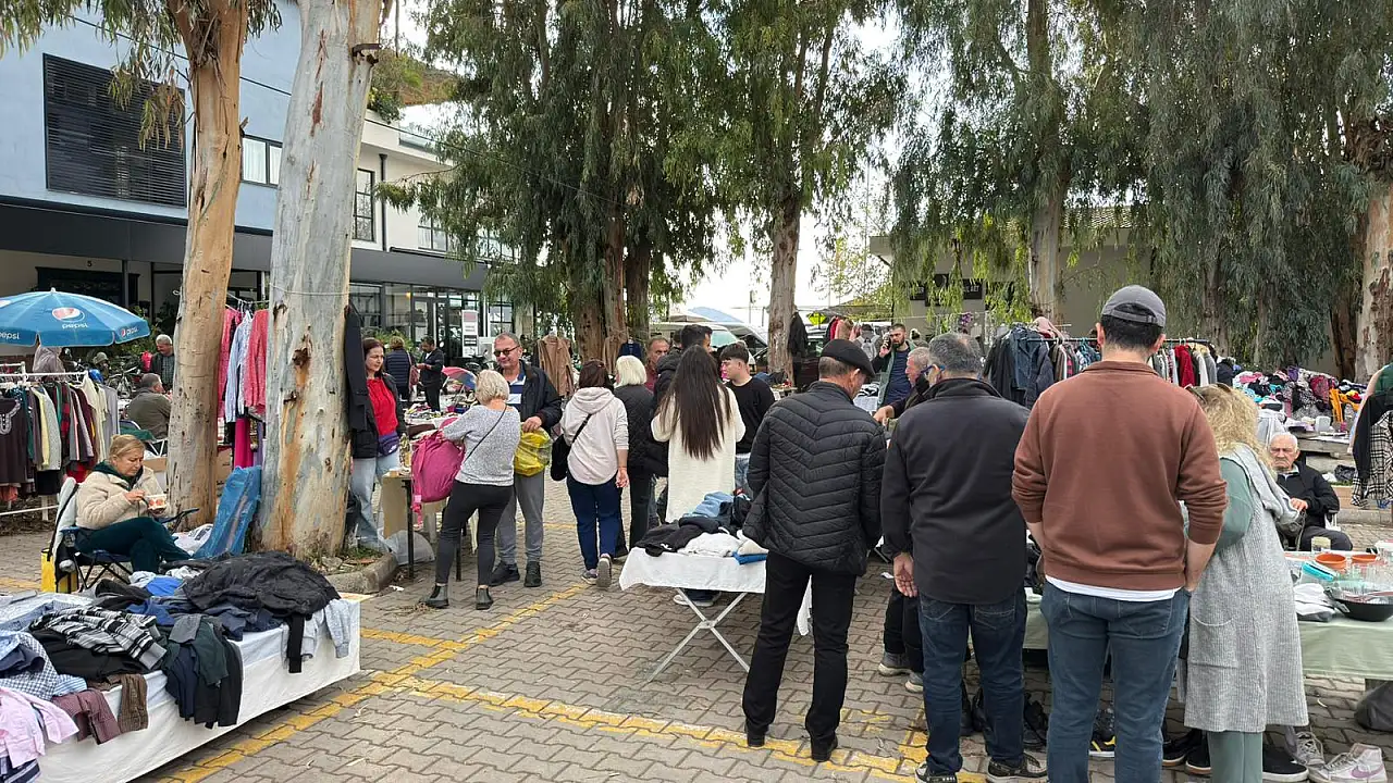 Fethiye'de ikinci el pazarında satışlar Günlükbaşıspor yararına kullanılacak