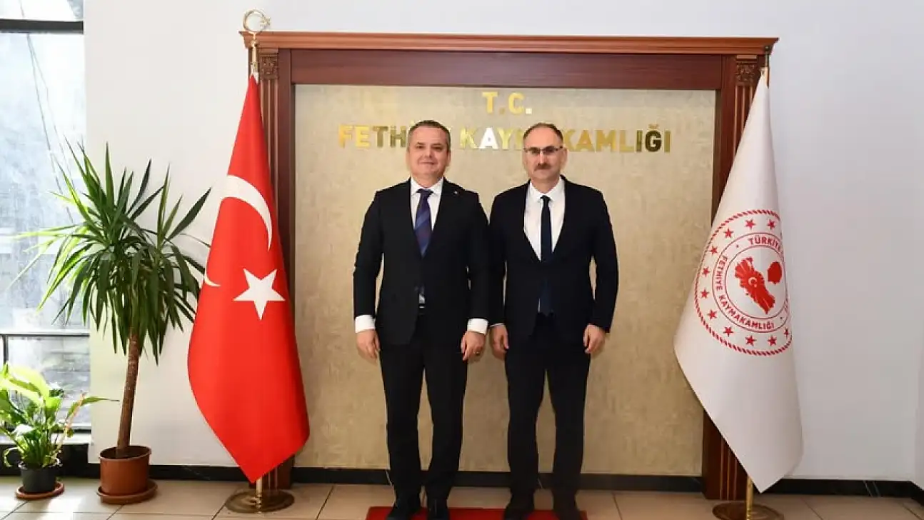 Gençlik ve Spor Bakanlığı Genel Müdürü Şahin'den Fethiye Kaymakamı Akkaya'ya ziyaret