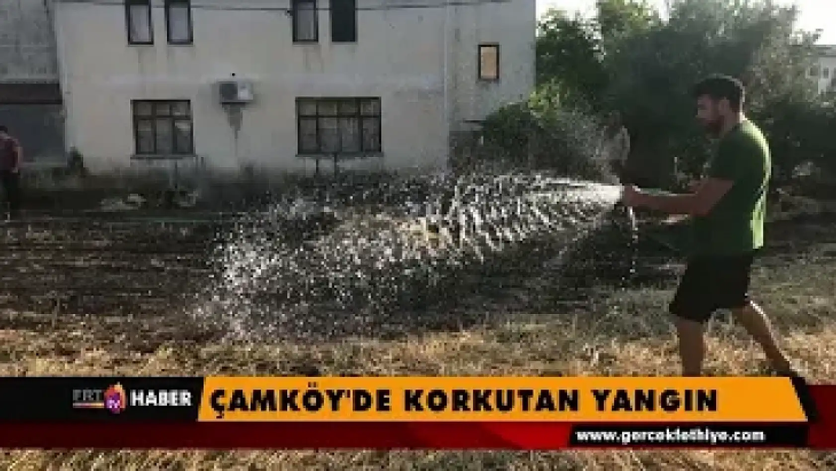 Çamköy'de korkutan yangın