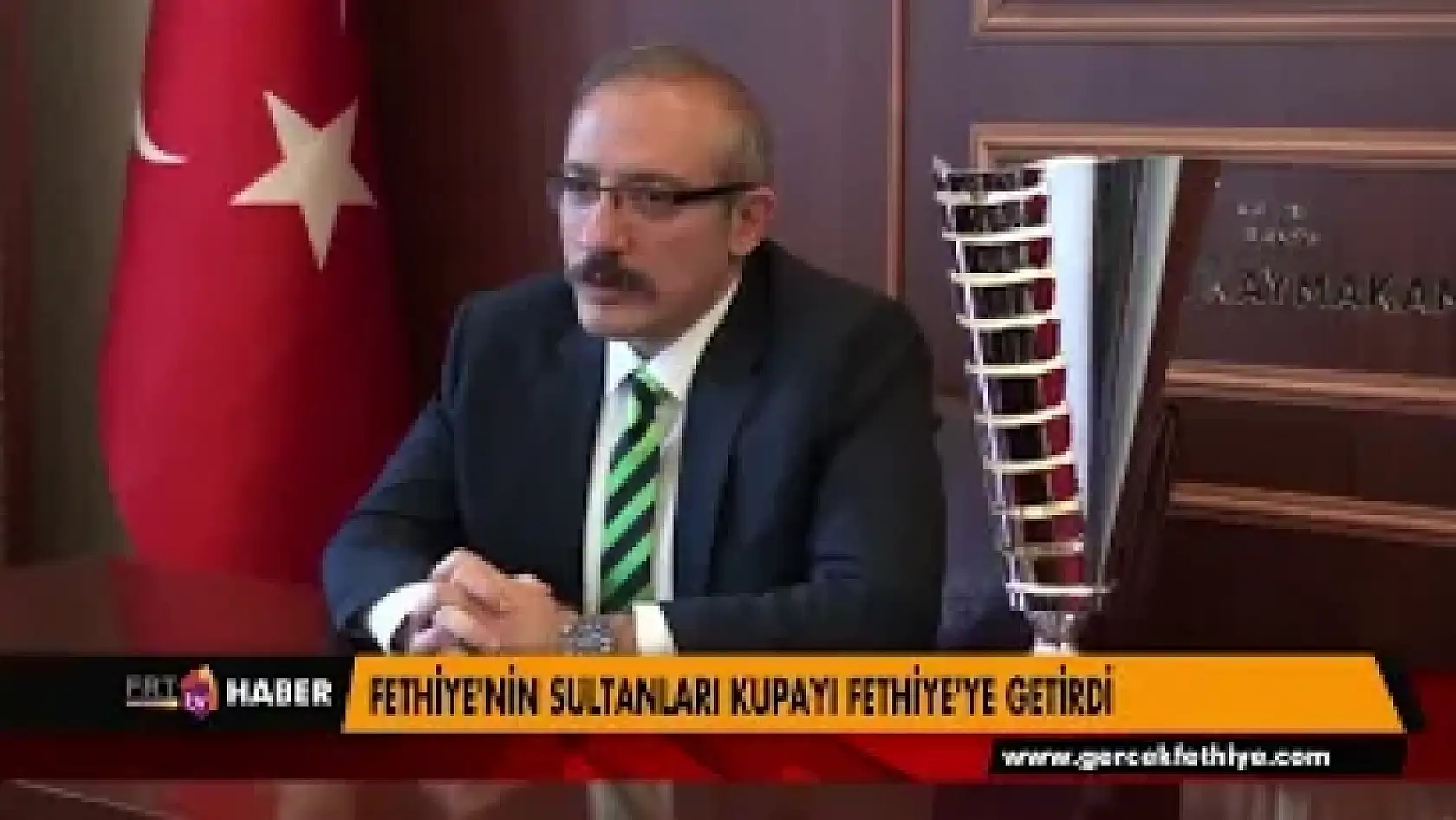 FETHİYE'NİN SULTANLARI KUPAYI FETHİYE'YE GETİRDİ KAYMAKAM KARAMAN ZİYARET EDİLDİ