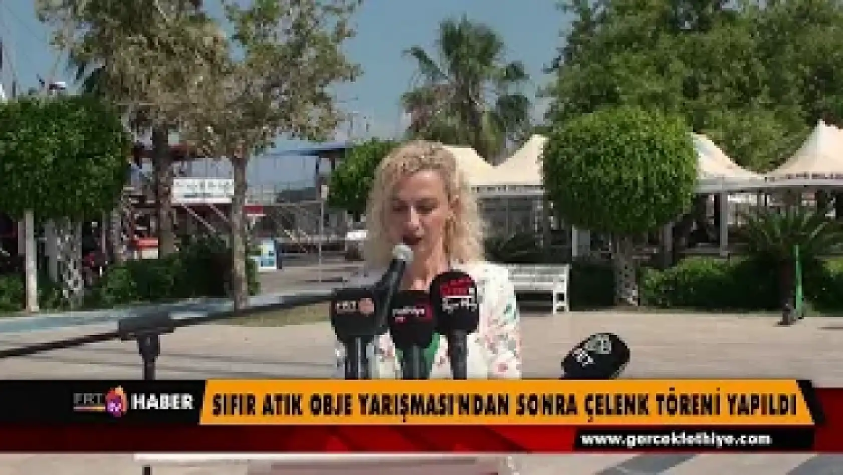 Sıfır Atık Obje Yarışması sonrasında çelenk töreni yapıldı