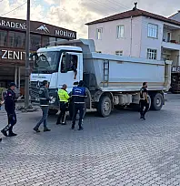Fethiye'de hafriyat kamyonlarına sıkı denetim