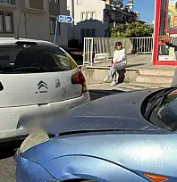 Fethiye'de iki araç çarpıştı maddi hasar oluştu