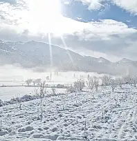 Yayla Zorlar'da kış güzelliği