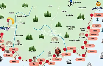 Fethiye-Antalya Likya Yolu'nun dünyanın en güzel yürüyüş rotası olduğu tescillendi