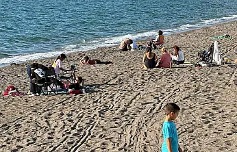 Fethiye Çalış'ta yazdan kalma günler devam ediyor