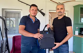 Fethiye'de Karaağaç Muhtarına 'Hoş Geldin Bebek' Seti Verildi