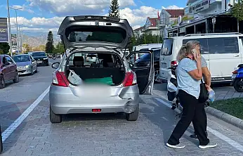 Sahil Bandı'nda maddi hasarlı kaza