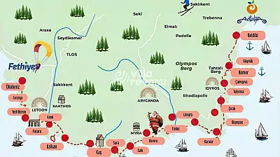Fethiye-Antalya Likya Yolu'nun dünyanın en güzel yürüyüş rotası olduğu tescillendi