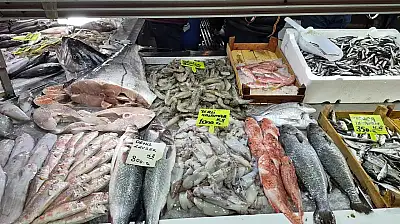 Fethiye Balık Pazarı'nda güncel balık fiyatları