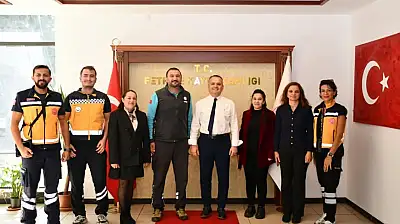 Fethiye'de Acil Sağlık Hizmetleri Haftası'nda Kaymakam Akkaya'ya ziyaret
