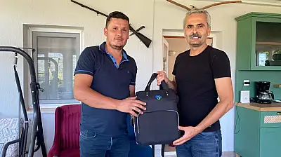 Fethiye'de Karaağaç Muhtarına 'Hoş Geldin Bebek' Seti Verildi