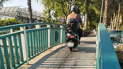 Yaya Köprülerine Motosikletle Giriş Yasaklarına Rağmen İhlaller Sürüyor