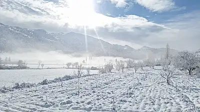 Yayla Zorlar'da kış güzelliği