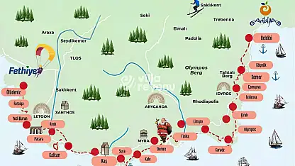 Fethiye-Antalya Likya Yolu'nun dünyanın en güzel yürüyüş rotası olduğu tescillendi