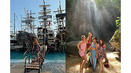 Nilperi Şahinkaya, Film Setinde Fethiye'nin Tadını Çıkarıyor