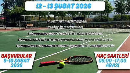 Fethiye'de Sevgililer Günü'ne özel tenis turnuvası başlıyor