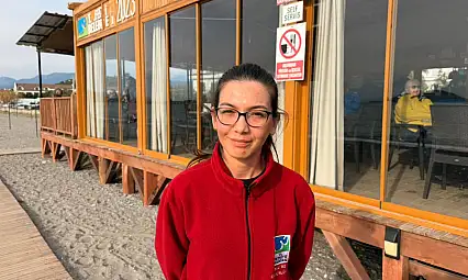 Çalış Halk Plajı kış sezonunda da vatandaşın uğrak noktası oldu