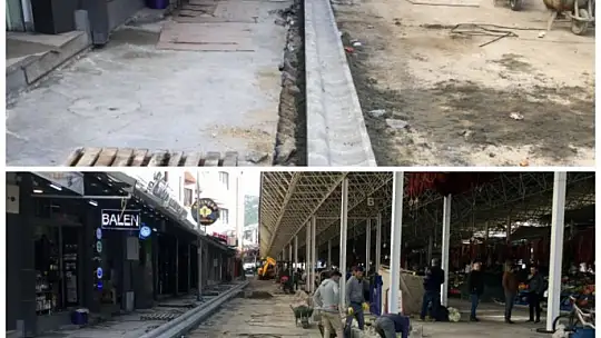 Pazaryeri uzay çatı direkleri yenilendi