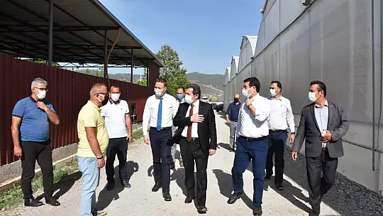 Vali Tavlı, tarım üreticilerini ziyaret etti