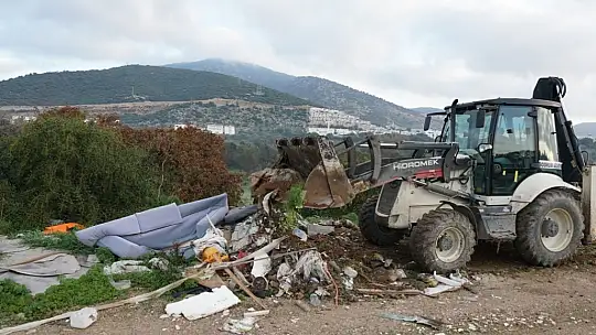 17 kamyon hafriyat ve çöp toplandı