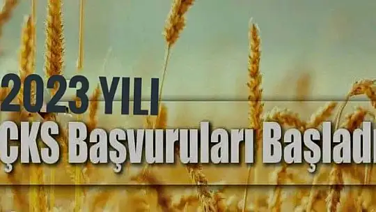 ÜRETİCİLERİN DİKKATİNE ÇKS BAŞVURULARI BAŞLADI!