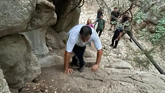 KAYMAKAM BALCI'DAN, ZORLU BÜYÜK ŞELALE YÜRÜYÜŞÜ
