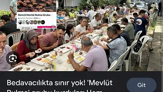 Bedava Yemek Bulmak için Grup Kurdular