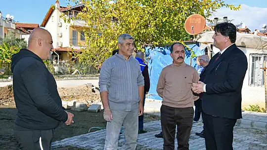 Karaca Yol Ve Altyapı Çalışmalarını Yerinde İnceledi