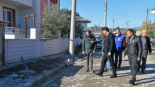 Karaca Yol Ve Altyapı Çalışmalarını Yerinde İnceledi