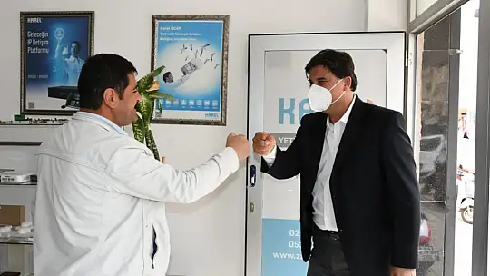 Karaca'dan esnaf ziyareti