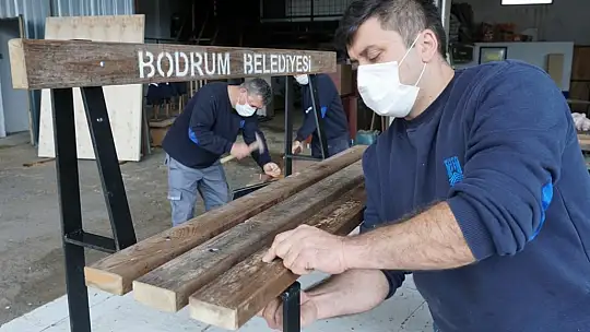 Bodrum Belediyesi mobilya üretimiyle tasarruf sağlıyor