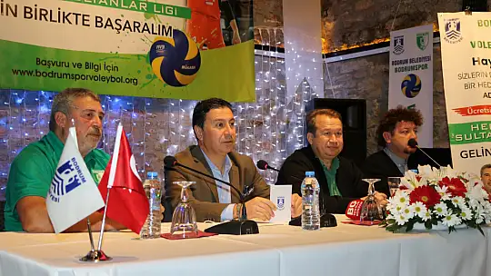 Bodrumspor voleybol şubesi kuruluşu basın toplantıyla duyuruldu