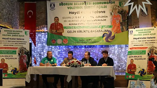 Bodrumspor voleybol şubesi kuruluşu basın toplantıyla duyuruldu