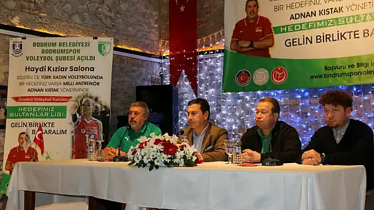 Bodrumspor voleybol şubesi kuruluşu basın toplantıyla duyuruldu