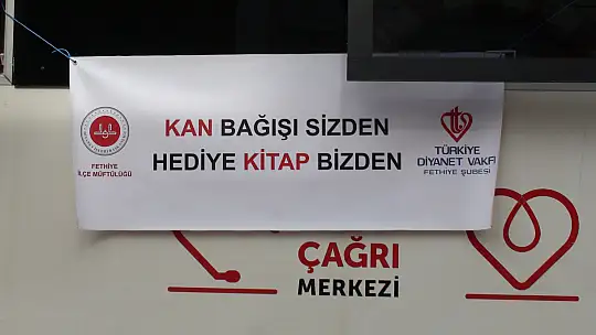 'KAN BAĞIŞI SİZDEN HEDİYE KİTAP BİZDEN'