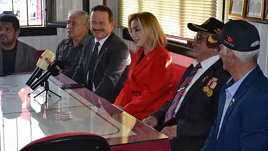 Milletvekili Gökcan'dan Gaziler Derneği'ne ziyaret