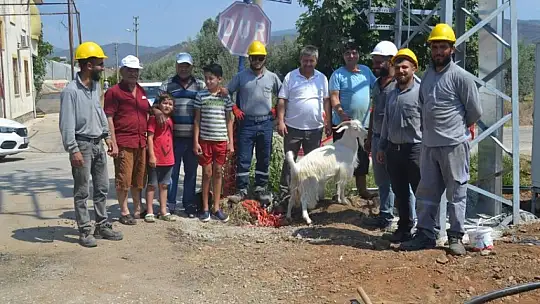 Cami Mahallesi Muhtarı Kavak, mahallenin elektirik sorununu çözdü