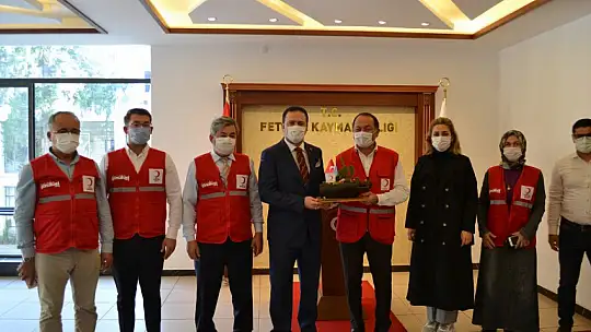 Başkan Tuna'dan, Kaymakam Fırat'a ziyaret