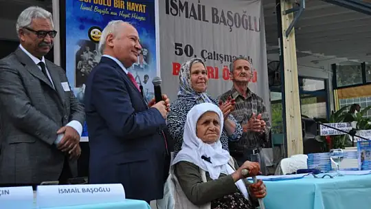 BAŞOĞLU'NUN 50 YILLIK HAYATI ÖDÜLLENDİRİLDİ