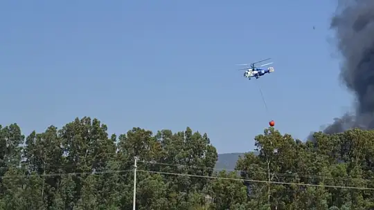 Dalaman Mopak Kağıt Fabrikasında yangın