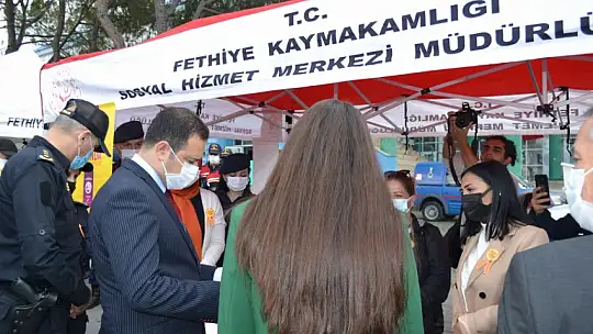 Kaymakamdan emniyet standına ziyaret