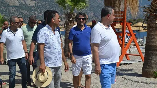 Ölüdeniz Kumburnu Plajı'na Başkanlardan 'Hayırlı Olsun' Ziyareti