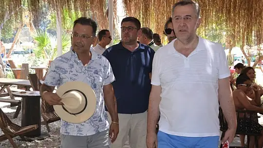 Ölüdeniz Kumburnu Plajı'na Başkanlardan 'Hayırlı Olsun' Ziyareti